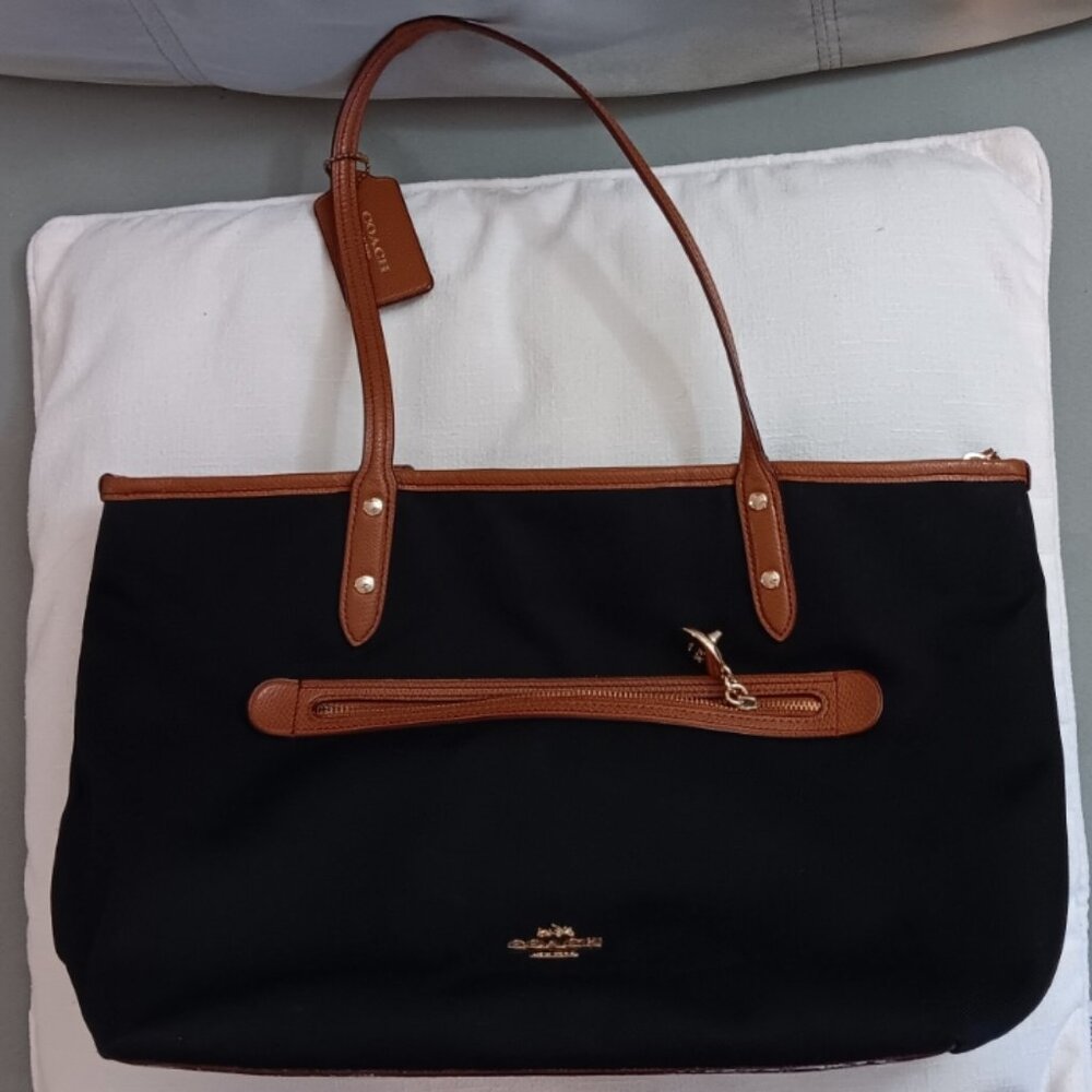 Coach Black Canvas Handbag, Slight Imperfections Deal